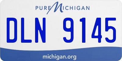 MI license plate DLN9145