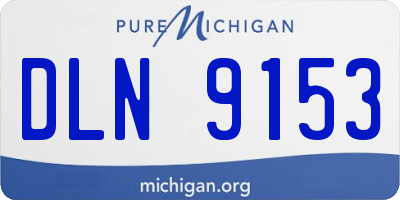 MI license plate DLN9153