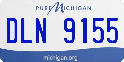 MI license plate DLN9155