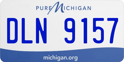 MI license plate DLN9157