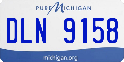 MI license plate DLN9158