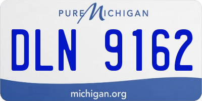 MI license plate DLN9162