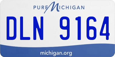 MI license plate DLN9164