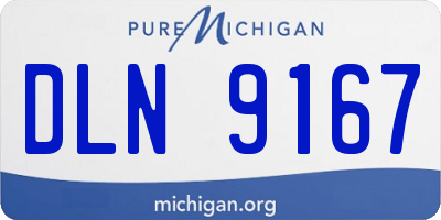 MI license plate DLN9167