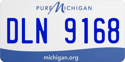 MI license plate DLN9168