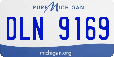 MI license plate DLN9169