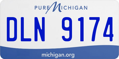 MI license plate DLN9174