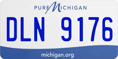 MI license plate DLN9176