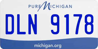 MI license plate DLN9178