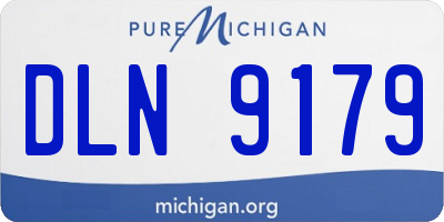 MI license plate DLN9179