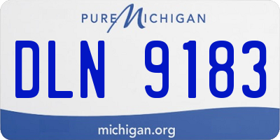 MI license plate DLN9183