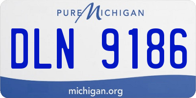 MI license plate DLN9186