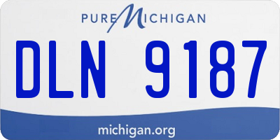 MI license plate DLN9187