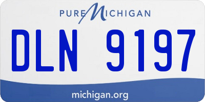 MI license plate DLN9197