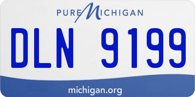 MI license plate DLN9199