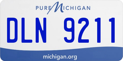 MI license plate DLN9211