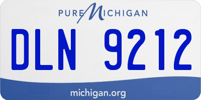 MI license plate DLN9212