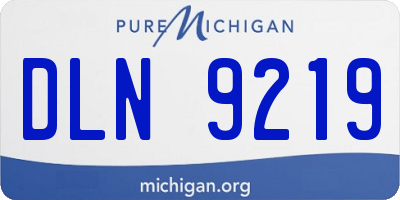 MI license plate DLN9219