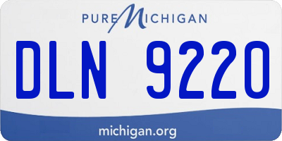 MI license plate DLN9220