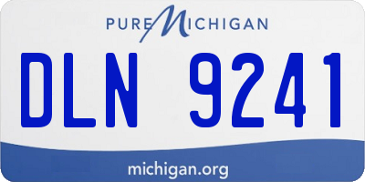 MI license plate DLN9241