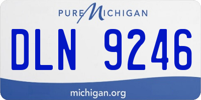 MI license plate DLN9246