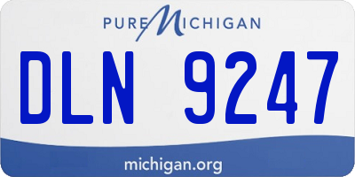 MI license plate DLN9247