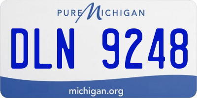 MI license plate DLN9248