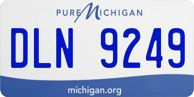 MI license plate DLN9249