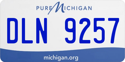 MI license plate DLN9257