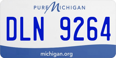 MI license plate DLN9264