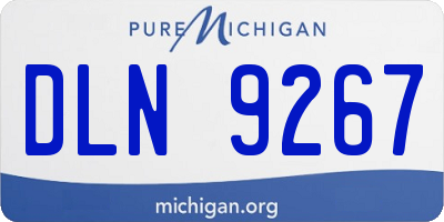 MI license plate DLN9267