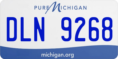 MI license plate DLN9268