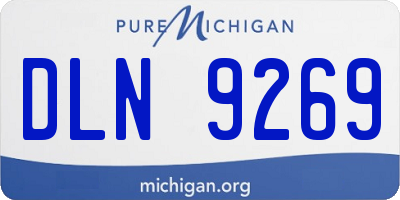 MI license plate DLN9269