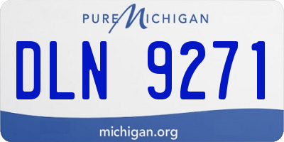 MI license plate DLN9271