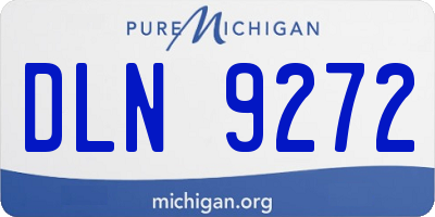 MI license plate DLN9272