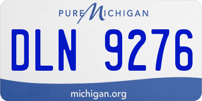 MI license plate DLN9276