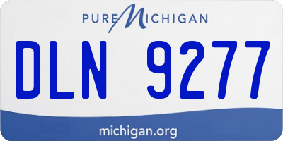 MI license plate DLN9277