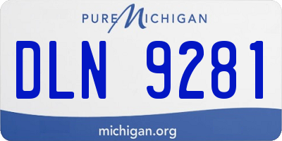 MI license plate DLN9281