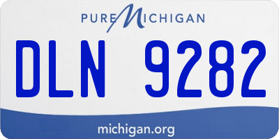 MI license plate DLN9282