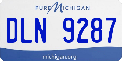 MI license plate DLN9287