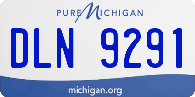 MI license plate DLN9291