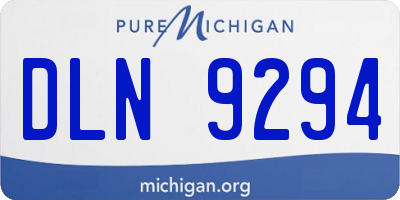 MI license plate DLN9294