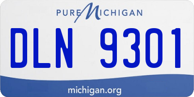 MI license plate DLN9301