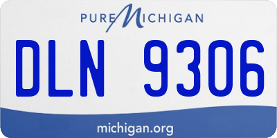 MI license plate DLN9306