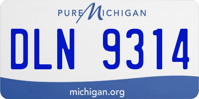 MI license plate DLN9314