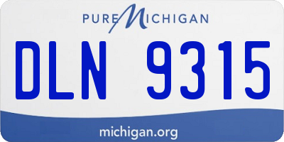 MI license plate DLN9315