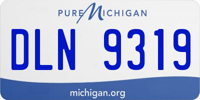 MI license plate DLN9319