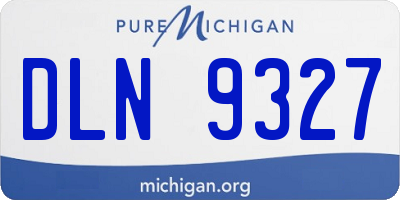 MI license plate DLN9327