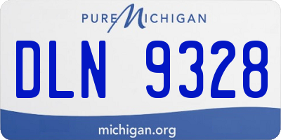 MI license plate DLN9328