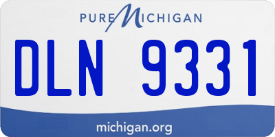 MI license plate DLN9331